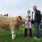 Cappamore Show 2011 - Ronan Touhy Winner Under 16 Boys Young Stockperson Class with Seamus Keating Show Steward
