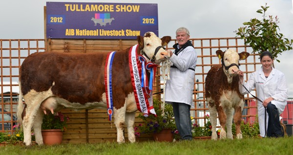 Tullamore 2012 Overall Female National Junior Cow Champion \'Seepa Aster\'