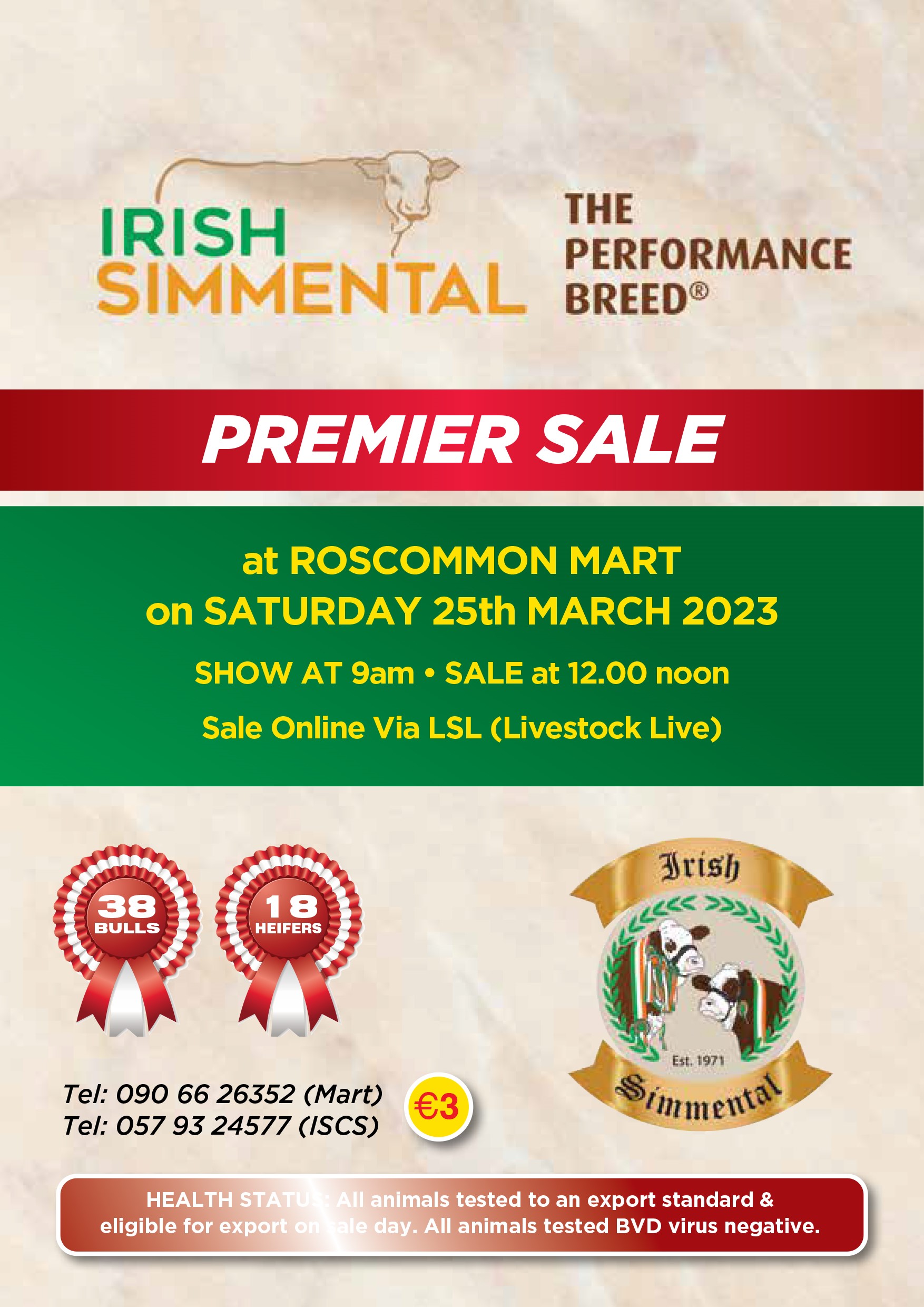 Read more about the article Premier Sale Catalogue plus Photos & Videos available for Sat 25th March 2023 (updated daily)