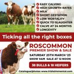 Save the Date!! Sat 25th March at Roscommon Mart